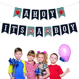 Nautical baby shower decorations for boy Its A Boy Banner - Gender Reveal Party Decorations - Nautical Theme Party Decorations - Birthday Banner Blue - baby boy banner - Beach Theme Party Supplies