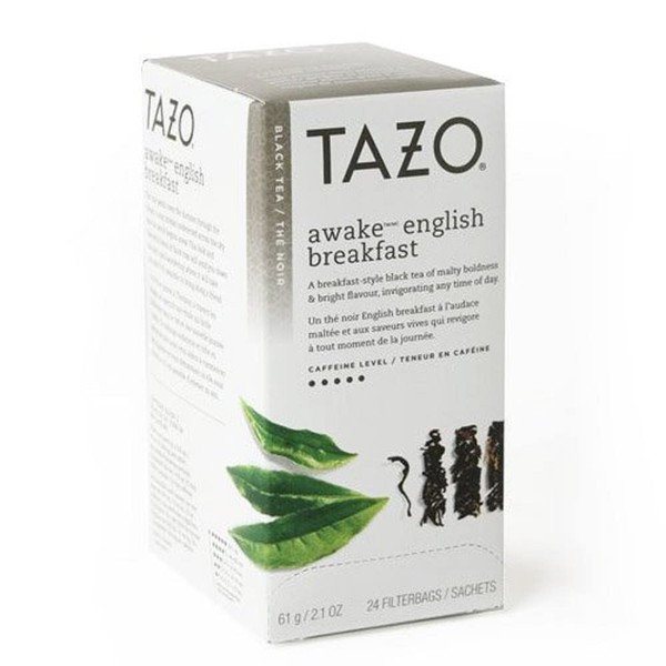 Tazo Awake Black Tea, 24-Count Tea Bags (Pack of 6)