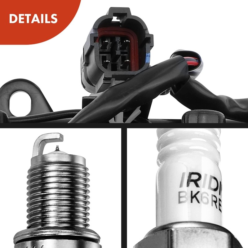 A-Premium 1x Ignition Coil Pack and 6x Iridium Spark Plugs