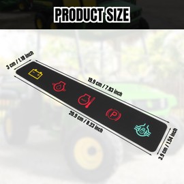 Dash Panel Decal Instrument Panel Indicator Label Sticker Replace M117670 for Jo-hn Deere 4X2 6X4 Gators Utility Vehicle Serial Below 022482 (2PCS)