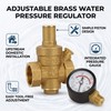 DN20 Water Pressure Decompression Valve with Gauge Meter Brass Material