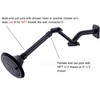 TRUSTMI Shower Arm Extension, 6 inch Stainless Steel Shower Head