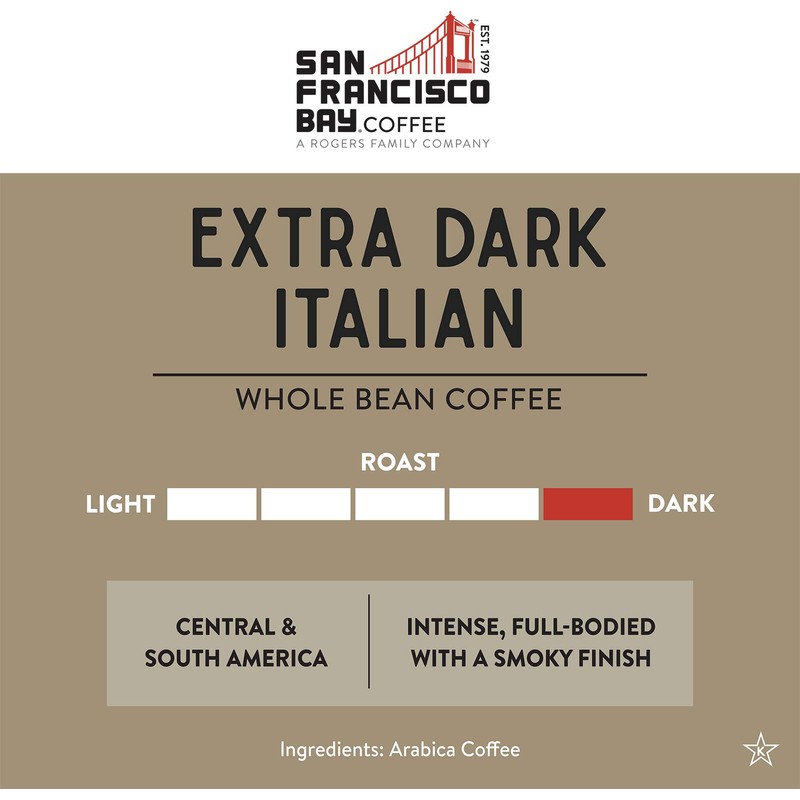 San Francisco Bay Coffee - Dark Roast Whole Bean Coffee