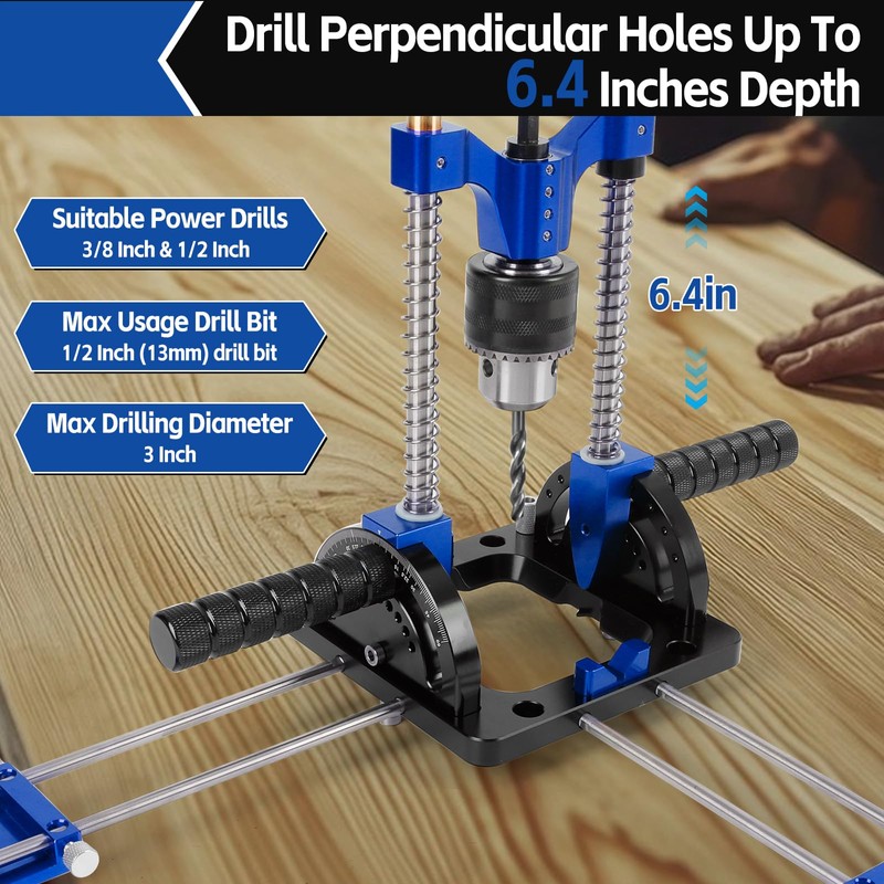 Upgraded Portable Drill Guide – 0° to 60° & 90°