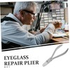 KOMBIUDA Glasses Pliers Glasses Fixing Tool Nylon Jaw Pliers Glasses