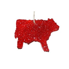ChicWick Car Candle Strawberry Leather Cow Shape Car Freshener Fragrance