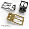 Z32292R Classic Polished Reversible Buckle Replacement Belt Buckle fits 1-1/4"(32mm)