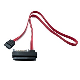 System-S SFF-8482 50cm SAS 29 Pin to SATA 22 Pin 15+7 Adapter for Hard Drive Motherboard