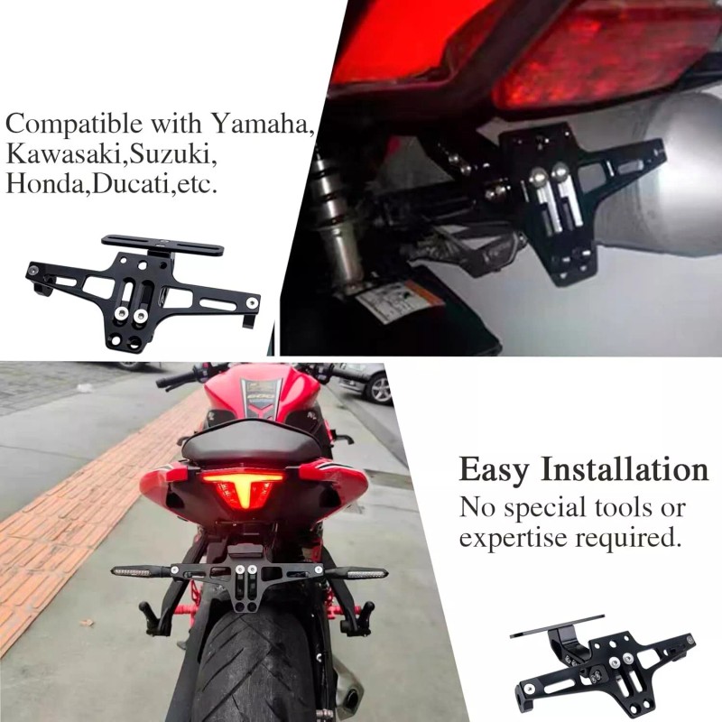 JMTBNO For Kawasaki Ninja 400 650 Fender Eliminator Kit License