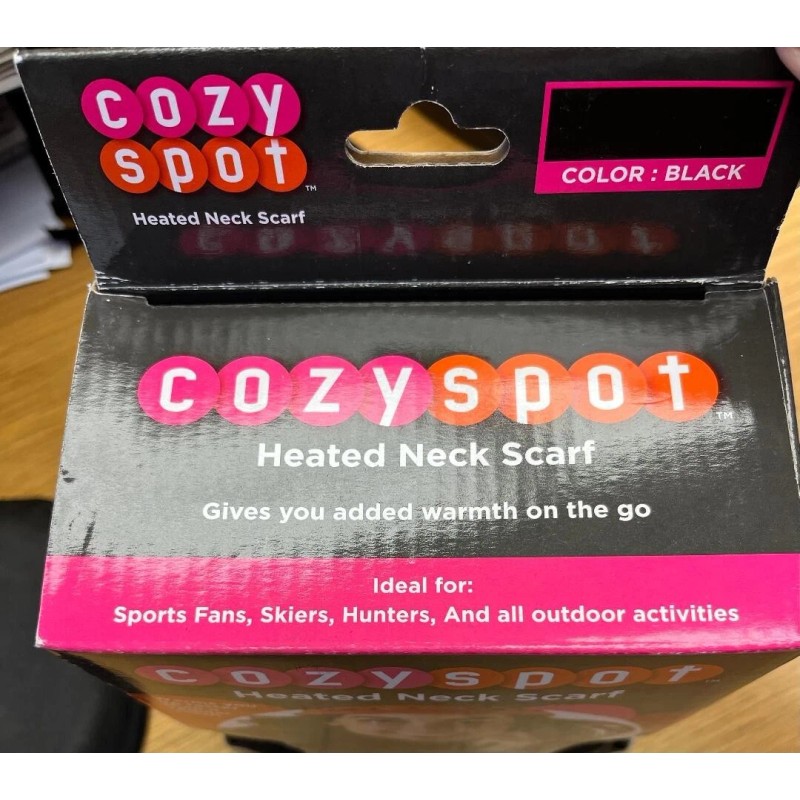 Cozy Spot Heated Neck Scarf One Size Fits All Fleece