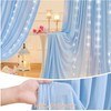 Party Talk 10 x 10ft Baby Blue Polyester Backdrop Curtains