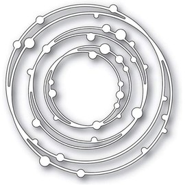 3D Spotty Line Circle Nesting Frame Metal Cutting Dies for Greeting Card Making DIY Scrapbooking Album Decorative Embossing Craft Scrapbooking Cutting Dies Card Making Accessories,Die-Cuts,Embossing