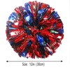 We Moment Blue and Red 12in Cheerleading pom poms Metallic