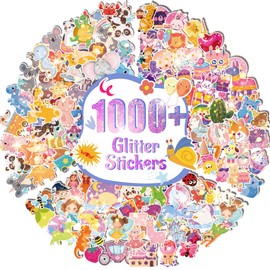 1000+ Holographic Stickers for Kids - 45 Different Sheets of 3 Themes Craft, Animal, Fairy Tale and Birthday Party, Kids Stickers for School Class Gift Wrap Decoration, Gift for Toddlers Boys and Girl