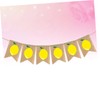 jojofuny 3pcs Lemon Themed Banner Bunting Flags Summer Decorations Outdoor