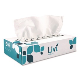 Livi VPG Select 11513 2-Ply Flat Box Facial Tissue - White (30 Boxes/Carton) New