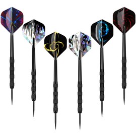 Accmor Metal Tip Darts, Steel Tip Darts, Professional Metal Darts, Darts Metal Tip Set, Metal Darts for Dartboard,18 pcs ﻿