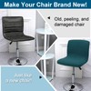 WOMACO Bar Stool Cover with Back Printed Dining Room Square