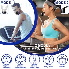 Exercise Trainer with 10 Adjustable Resistance | Improve Endurance | Muscle Trainer Exerciser with 2 Mouthpieces