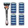 GQRT Manual Razor Set: 1 Razor Holder with Replaceable Heads,