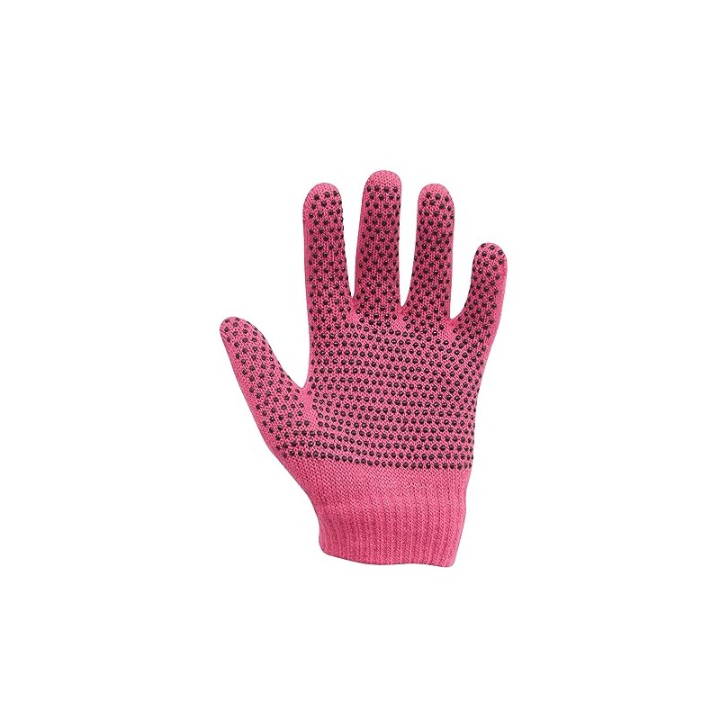 Dublin Magic Pimple Grip Riding Gloves, Pink, Childs One Size