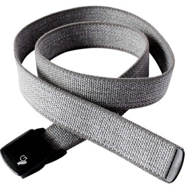 Gebert YKK Black Buckle Stretch Belt, Made in Japan, 3 Sizes, Kids, Long Size, 55.1 inches (140 cm), Stretch Cloth Belt, Solid Color, GI Belt, heathered grey