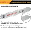 MORETOPGOOD Double-Sided Reciprocating Saw Blade,6 Inch Wood Pruning Japanese Teeth