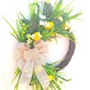 SM SunniMix Artificial Magnolia Flowers Wreath Home Decoration Decorative 13.7x20inch