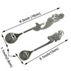 Maydahui 4 PCS Mermaid Spoon 18/10（304）Stainless Steel Fish Coffee Spoons