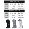 CelerSport 3 Pairs Compression Socks for Men and Women Running
