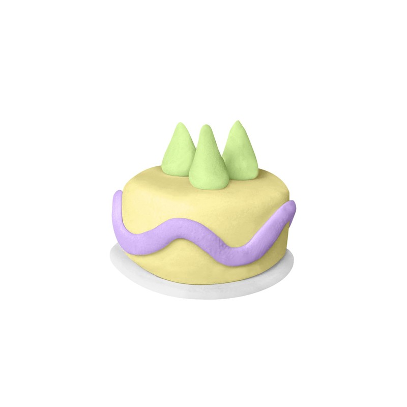 Jovi - Plastilina, 10 barrette colorate Kawaii, 10 x 15
