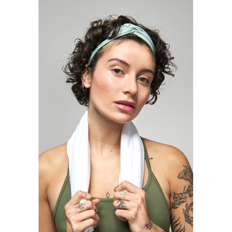 Goody Sport Lycra Head Wrap - 1Ct, Green, Quick-Dry Headbands