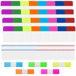 1000 Pcs Color Index Tabs (800 Medium + 200 Small) - Repositionable Page Markers for Notebooks, Books, Bibles and Office Files (Small and Medium-Sized Account, 1000, Pack)