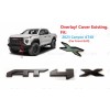 GMC 1PC Matte Black Front Grill AT4X OVERLAY Emblems 2023-2024