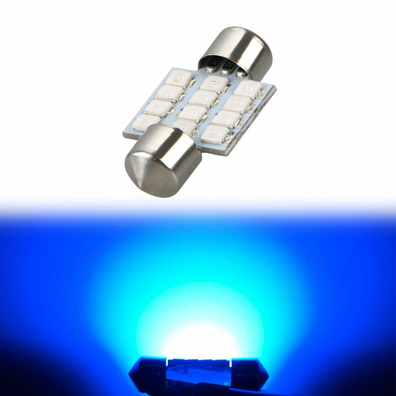 SHENKENUO 13Pcs Car Blue Light Interior LED Lights For Dome