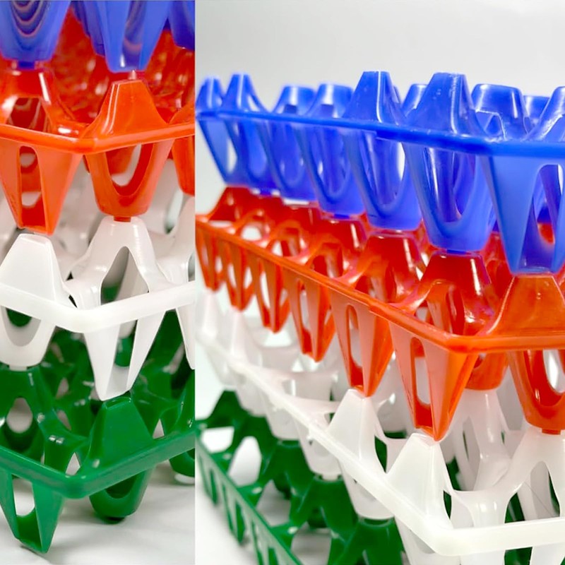 10-Pack Reusable Plastic Egg Tray Egg Crates 30-Egg Flats for