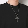 HZMAN Stainless Steel Large Ankh Cross Pendant Necklace Ancient Egyptian