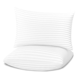 Favocama Bed Pillows Queen Size Set of 2 Hotel Collection Bed Pillow for Sleeping Queen Pillows 2 Pack for Back, Stomach or Side Sleepers Soft and Supportive Washable Pillows for Bedroom