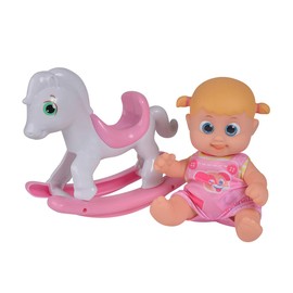 Simba 105143326 - Bouncin Babies Little Bonny mit Schaukelpferd