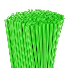 FAONIE 10 Inch Drinking Straws 250Pcs 10 Inch X 0.28 Inch (Green)