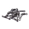 100Pcs Fishing Rolling Swivels Hanging Snaps Size 2#~10# Fishing Swivels