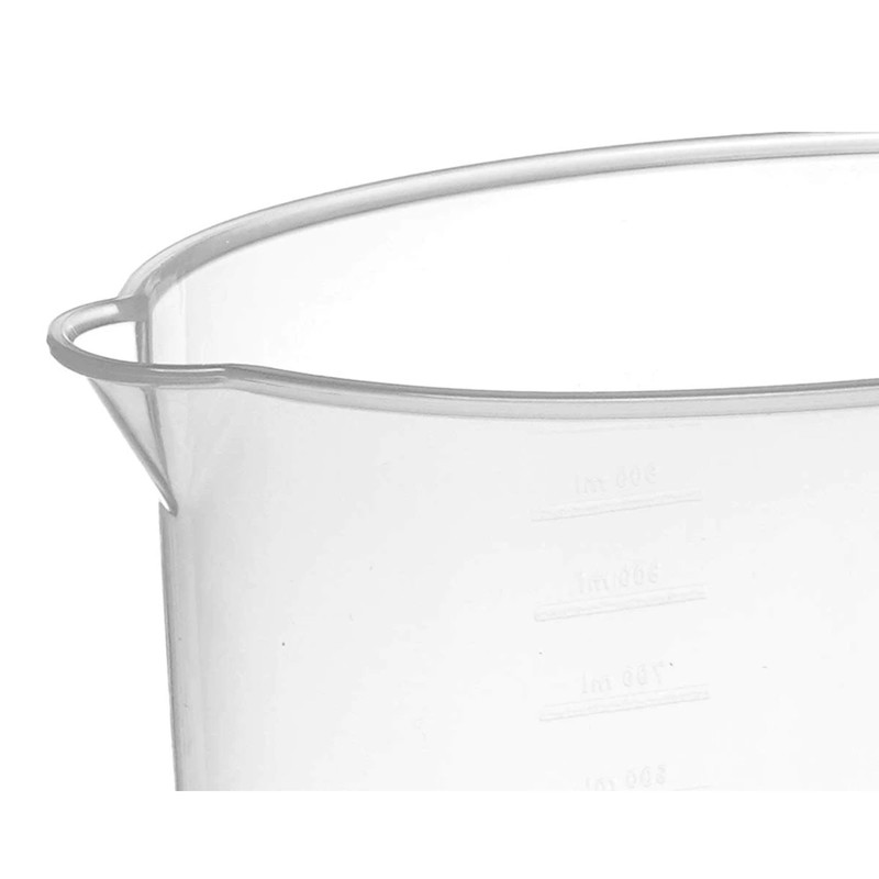 PARENCE Caraffa Graduata 1L Ergonomica – Dosatore Trasparente con Beccuccio
