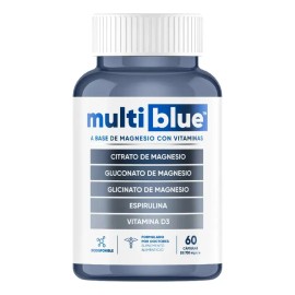 Multiblue Magnesio Vitaminas Fortalece Huesos 60caps Sabor