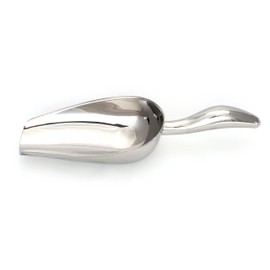 18 oz Stainless Steel Scoop, 10.5” Long by 3.6” Wide | for Ice, Dog & Cat Food, Popcorn, Coffee, Candy, Sugar, Flour, Dry Goods, etc.