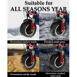 Felixstory 11 Inch 100/65-6.5 Off-Road Tire Vacuum Snow Tire Replacement for Sealup, Dualtron Ultra/Thunder, Zero 11x, Speedual Plus Electric Scooter Rubber Tyre Thickened Anti-slip Wear-resistant