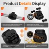 Joinfworld 2 Port Insulated  Splice Connectors 2-14 AWG Aluminum to