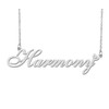Silver Harmony Name Necklace Heart Charm Pendant Stainless Steel Mother