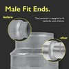 VezoWorks 5" to 4" Inch Duct Pipe Adapter - Galvanized