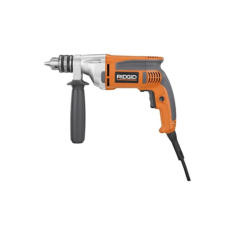 Ridgid R7111 8-Amp, 1/2 in. Heavy-Duty VSR Drill (Renewed)
