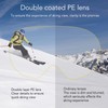 Ski Goggles PE Coated Lens Anti Fog Double Layers Adjustable